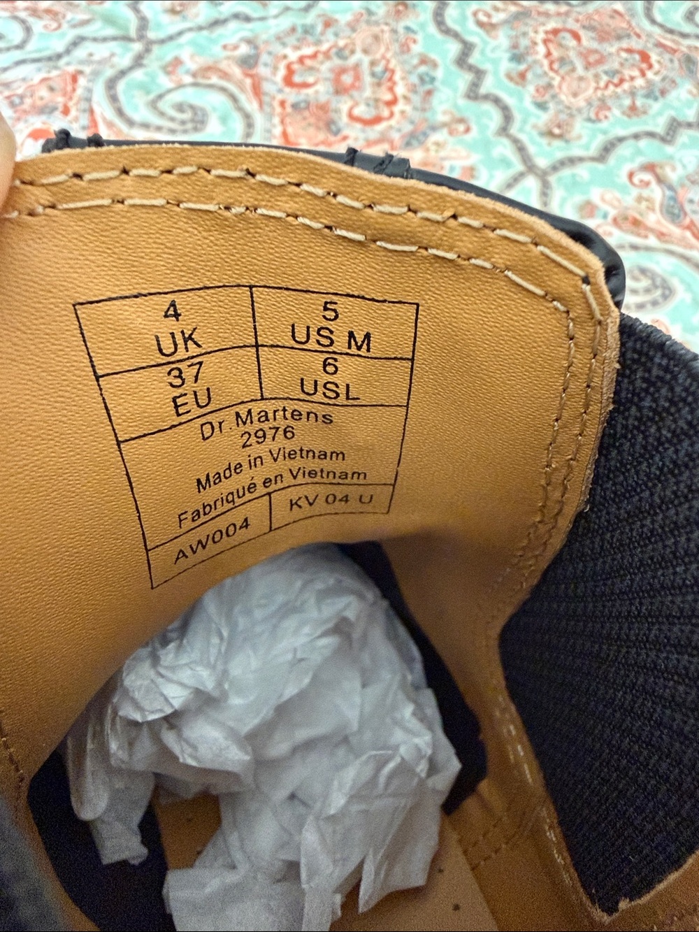 Dr. Martens Black Chelsea Boots with Tan Pull Tabs - Picture 6 of 7